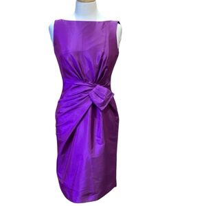 Kim Rogers Sleeveless Purple Lined Cocktail Dress Size 4